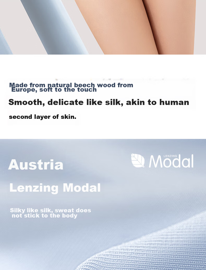 Ziyouxi Women's Underwear, 80S Modal, Sweat-Absorbing, Breathable, 7A Antibacterial, Seamless, Mulberry Silk Gusset, Mid-Rise Triangle Panties for Wome 3
