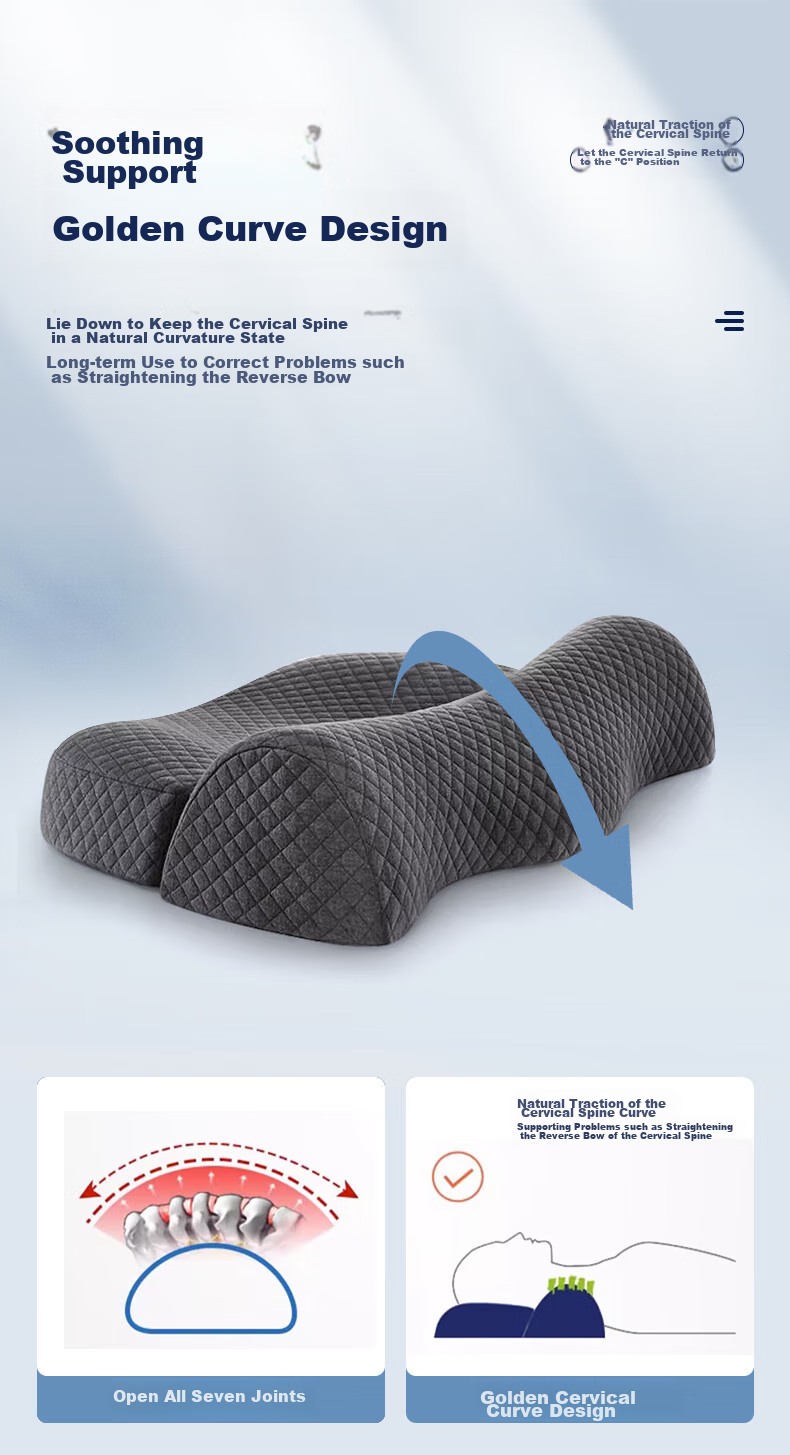 J.Sir Cervical Pillow Neck Support Pillow for Cervical Spondylosis, Deep Sleep for Adults, Medical Anti-Snoring Memory Foam Pillow 7