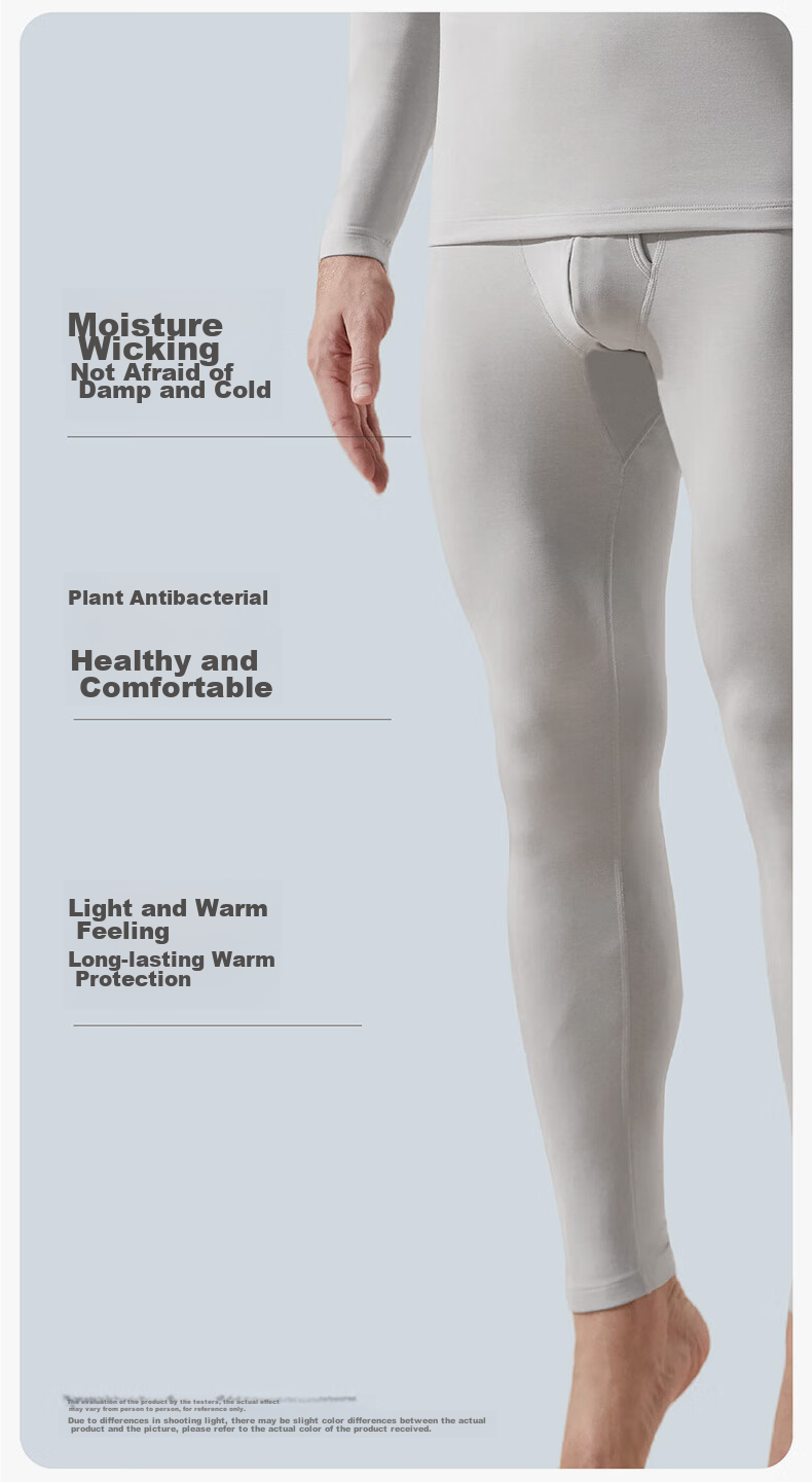 Yuejili Women's Thin High-Waist Thermal Underwear, Antibacterial Moisture-Wicking Warm Base Layer Pants for Cold Protection And Comfort, Mother's Day Gift 3