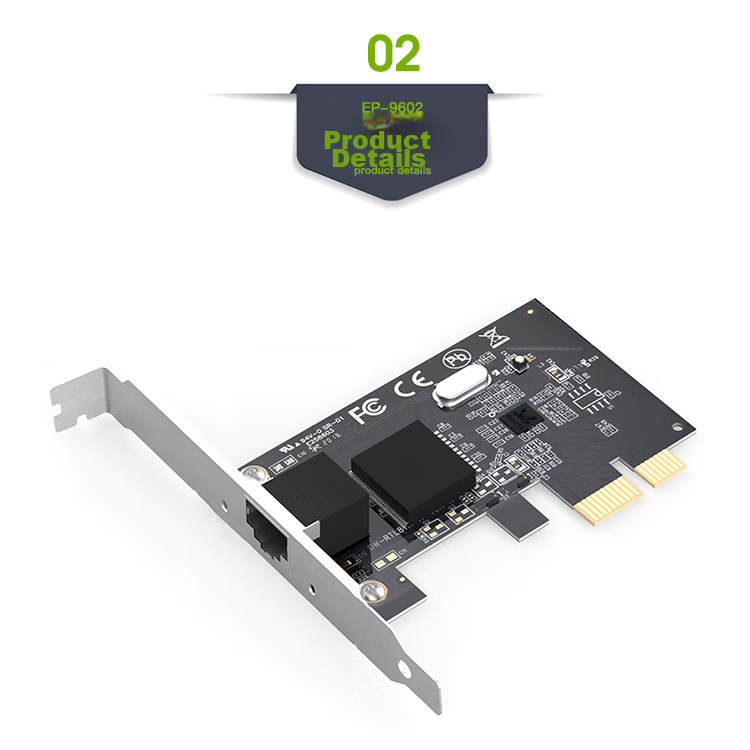 EDUP EP-9635C, 2.5Gbps Gigabit Gaming Wired Network Card, 2500M High-Speed Ethernet Port Expansion, Desktop Computer Adaptive Ethernet Adapter, Network Adapter 10