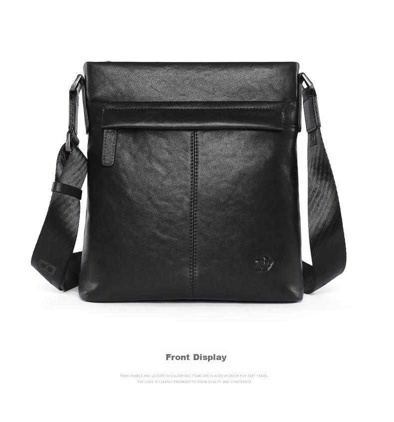 Meizhouyeniou Men's Single Shoulder Bag, Top-Grain Leather Casual Shoulder Crossbody Bag, Business Men's Bag, Birthday Gift for Boyfriend 11