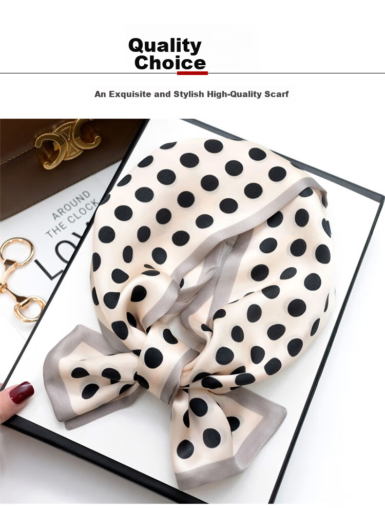 GLO-STORY Silk Scarf for Women, Mulberry Silk Versatile Double-Layer Fine Silk Narrow Small Scarf Long Flowing Ribbon Qixi Gift Box Set 2