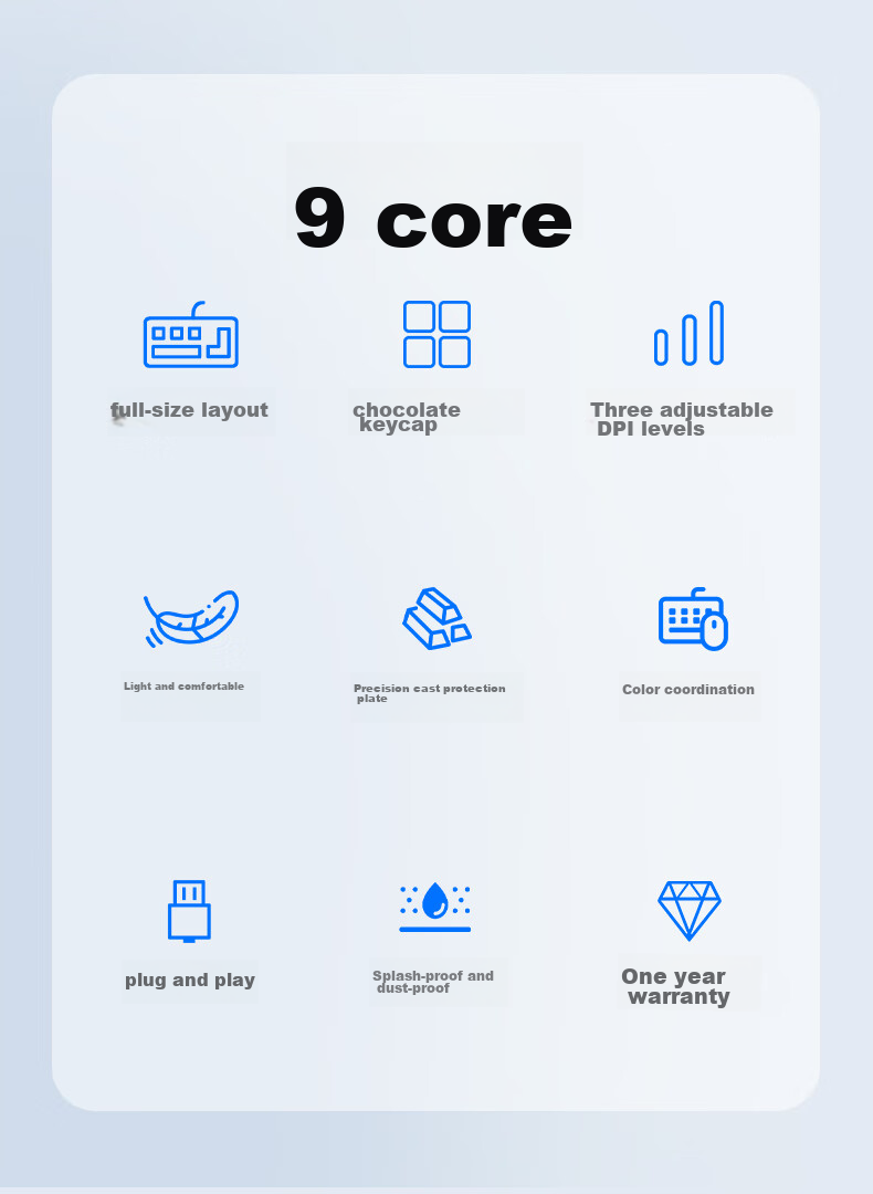 Lenovo Invests in Brand Yinengzhe Wired Keyboard And Mouse Set with Mouse Pad, Full-Size Splash-Resistant, Business Office Desktop/Little New Compatible Black KM301 3