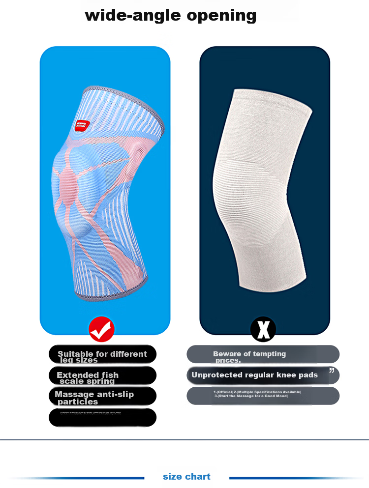 GINGPAI SPORT Women's Sports Knee Brace for Running, Joint Protection, Warmth, Basketball, Jump Rope, Meniscus Protection, Professional Knee Support, Pink, Size M 5