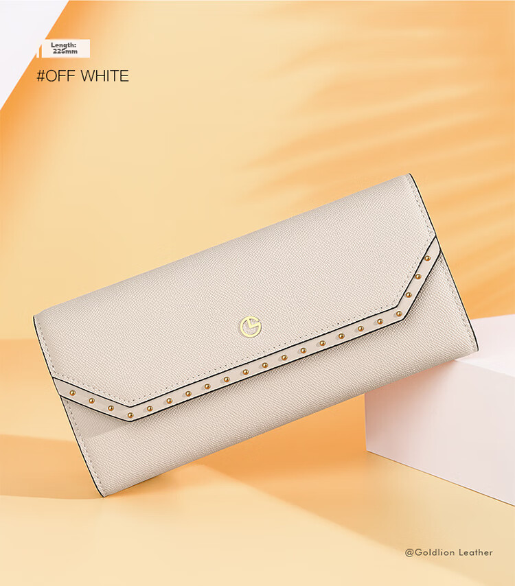 Goldlion Women's Wallet, Fashionable Long Style, Large Capacity Purse, Gift Box, Birthday Present 25