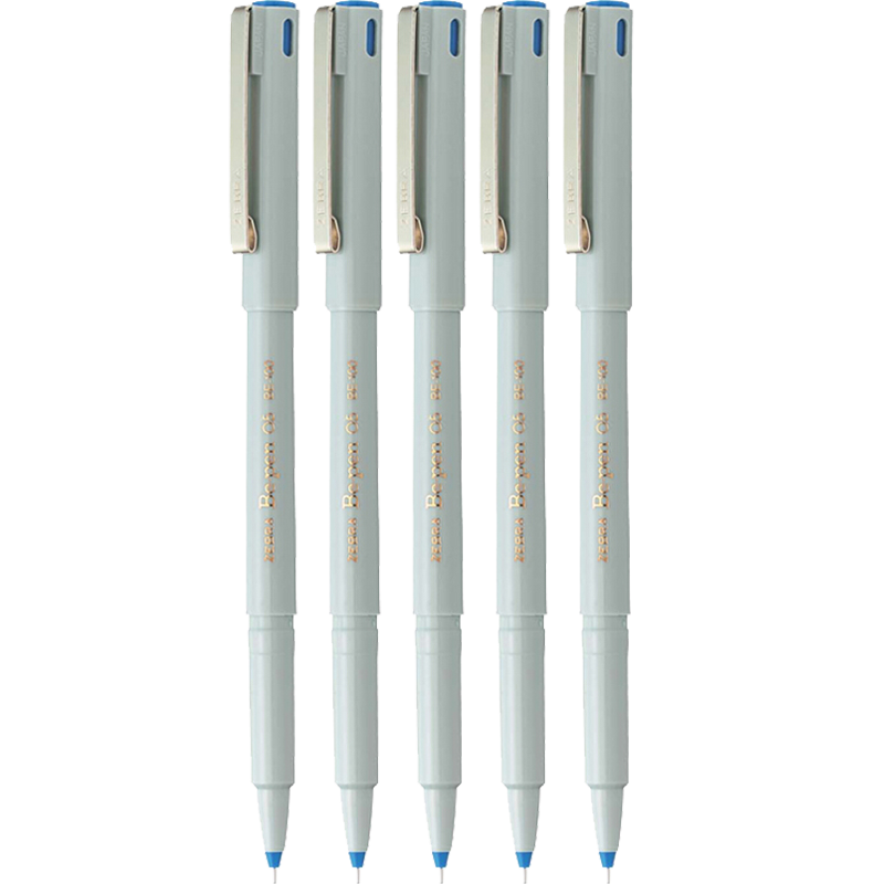 ZEBRA Gel Pen 0.5mm Conference Signing Pen Student Marker Water-Based Pen BE-100 Blue 5-Pack