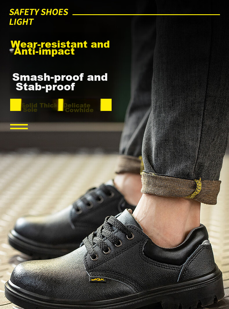 FUCHENG Safety Shoes for Men, Functional Footwear with Steel Toe Cap, Anti-Smashing And Puncture-Resistant, Comfortable And Breathable Work Shoes 012 Size 43 2