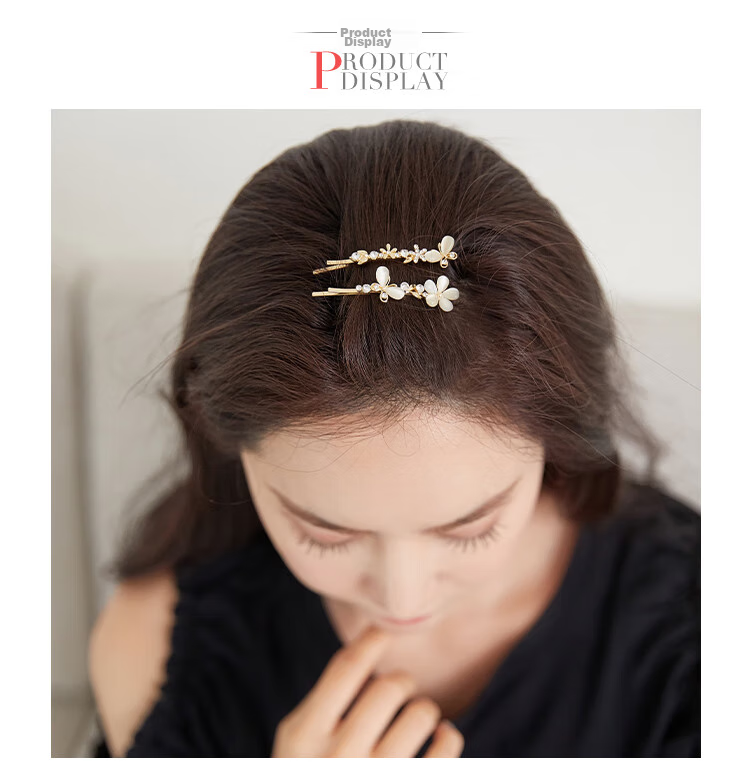 CHIMERA 2-Piece Hair Clip Set, Simple Side Bangs Clips, Hair Accessories, Mid-Autumn Festival Gift for Girls 8