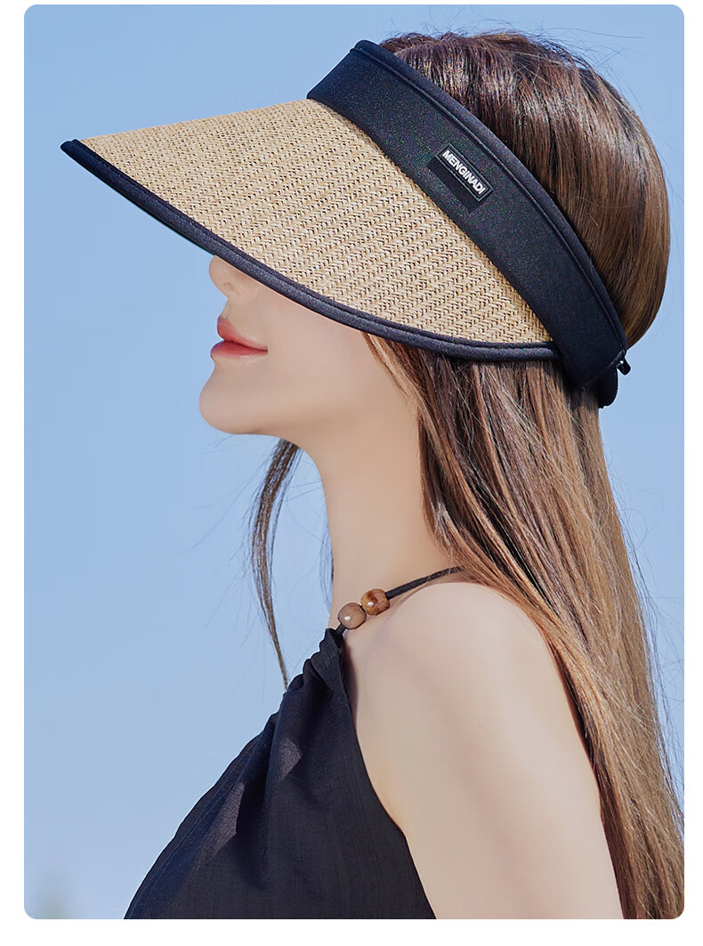 FitonTon Foldable Sun Hat for Women, Summer Outdoor Straw Hat, UV Protection Sun Hat, Beach Hat 13