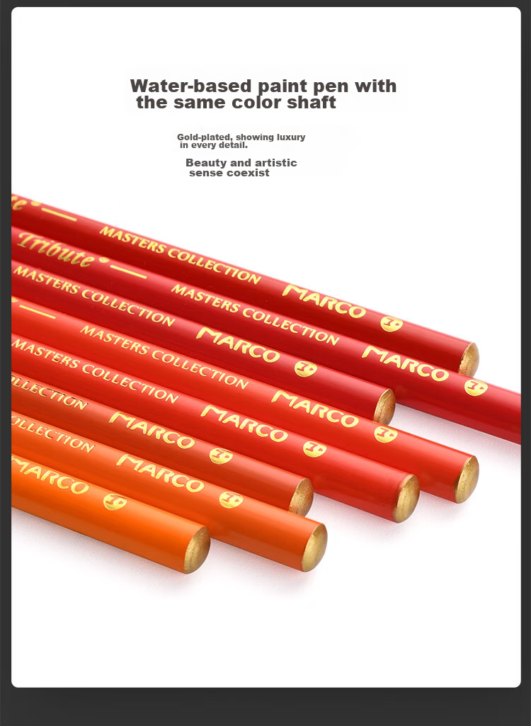 MARCO Master Series Oil-Based Colored Pencils Art Student Special Set, Colorful Pencils Birthday Back-To Gift, Master Gift Box [300-Color Gift Box] 11