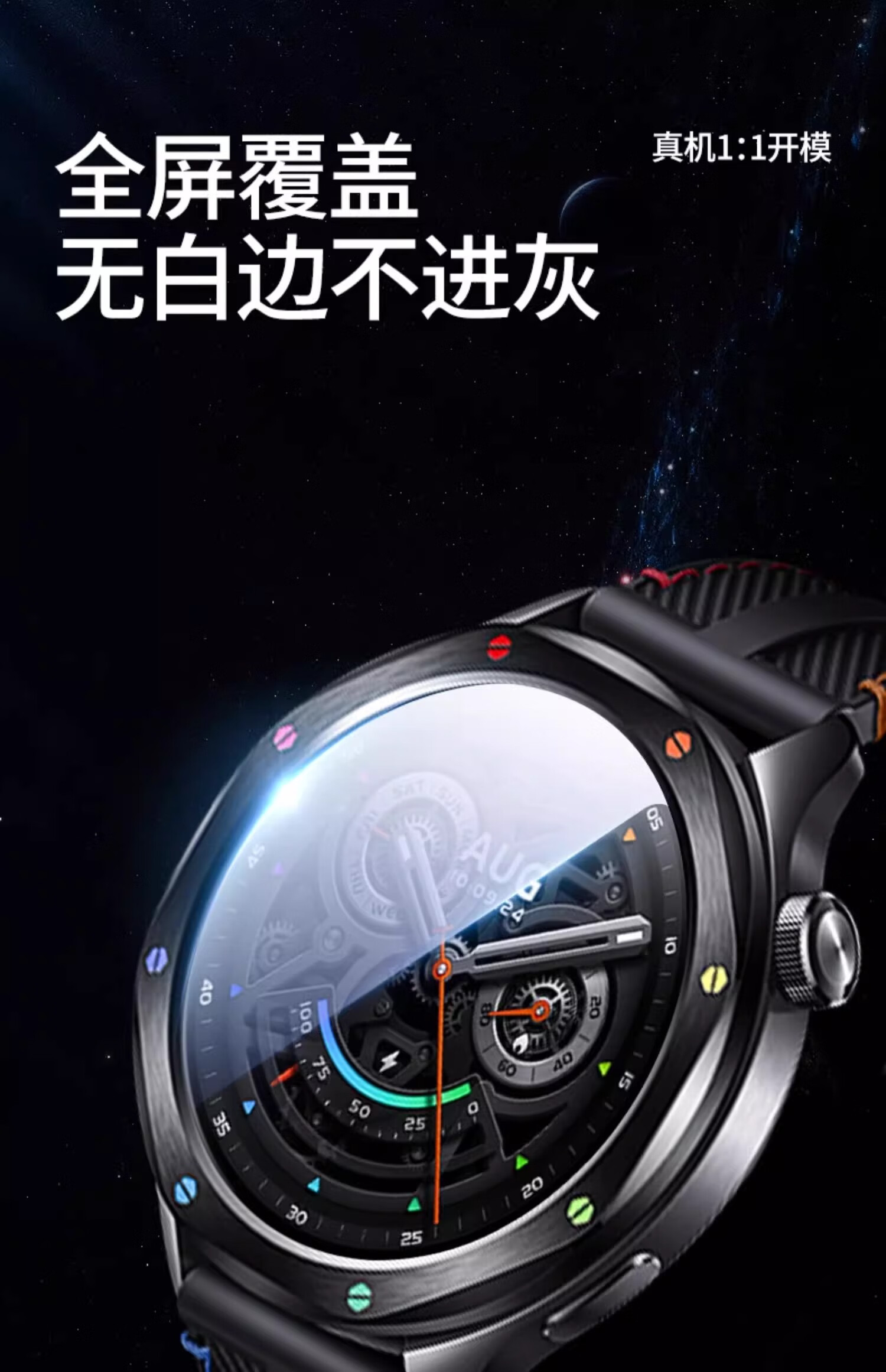 CHENSONG Tempered Glass Screen Protector for Xiaomi Watch S4/Sport, Xiaomi Smartwatch Protective Film S4 15th Anniversary Edition, Watch Face Quick Application Film 4