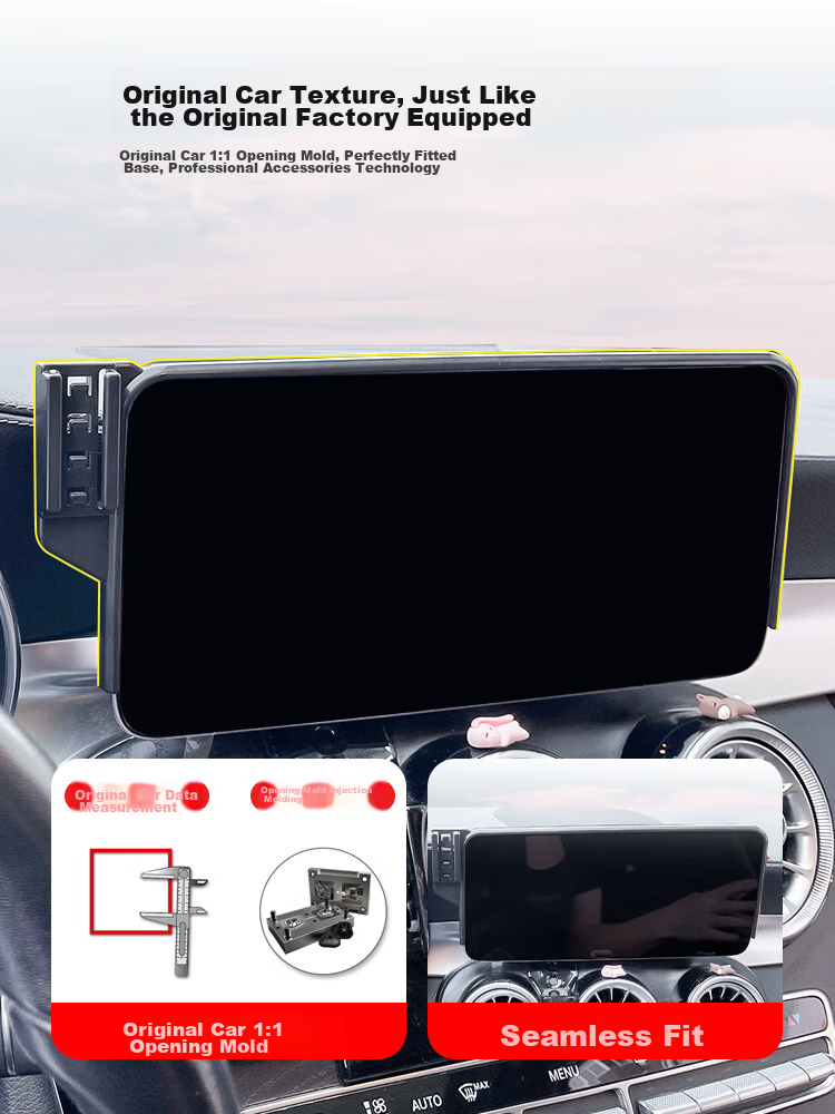 Feimiao Car Phone Holder for Mercedes-Benz E-Class E300L/E260 CLS, Wireless Charging And Navigation Mount 9