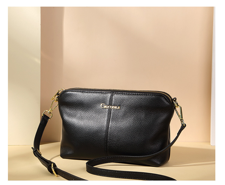 CROCODILE Goddess Festival Versatile Women's Handbag, Top-Layer Cowhide Crossbody Bag, Simple Ladies' Shoulder Bag, Birthday Gift T650 3