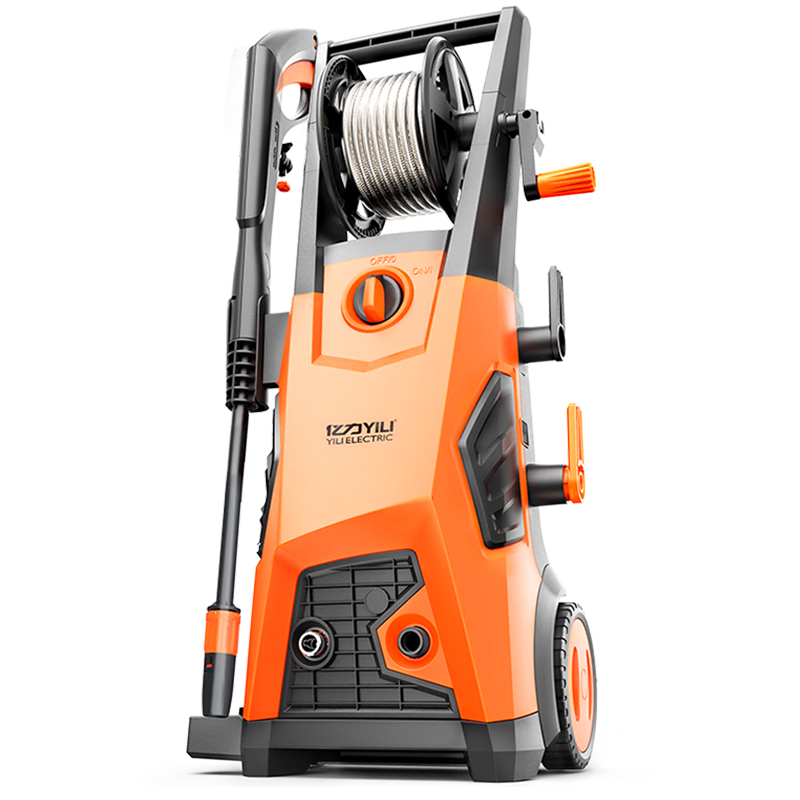 Yili High-Pressure Car Washer, 2100W Household Cleaning Machine, High-Pressure Water Gun, Powerful Household Car Washing, Floor Cleaning Roller Model 5650H