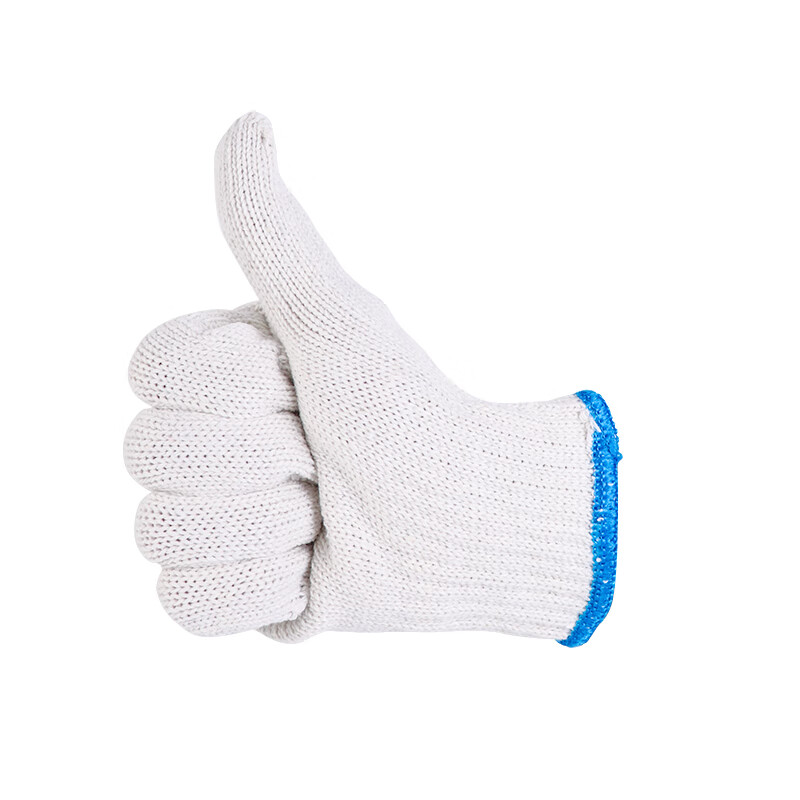 Minggu Cotton Work Gloves, Protective Gloves, 700g 12 Pairs, Fine Yarn Reinforced, Wear-Resistant Work Gloves, Factory Workshop Construction Site Gloves CW566283