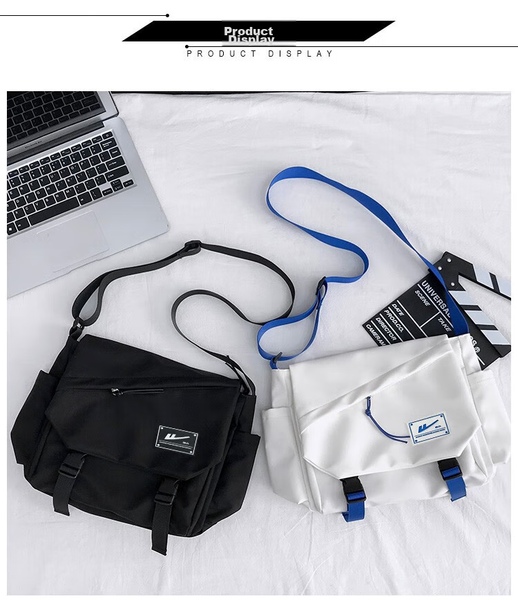 Huili Crossbody Bag, Trendy Shoulder Bag for Men, Messenger Bag, Casual Sports Satchel for Women, Lightweight Chest Pack, Student Backpack 4