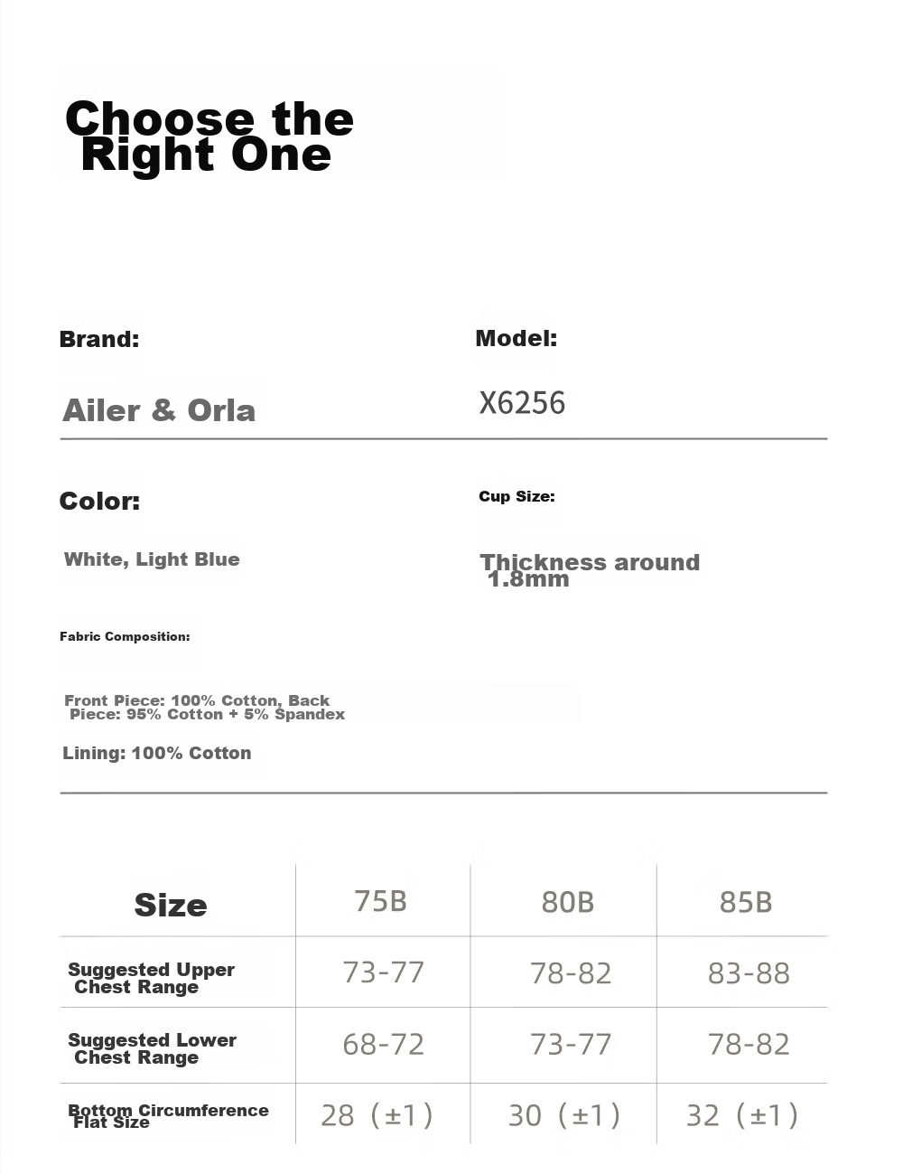 Ailier &ouluola Girls' Underwear for Teenagers 12-16 Years Old, Bra Training Bra for Puberty, Pure Cotton Camisole for Young Women, Size 80B 15