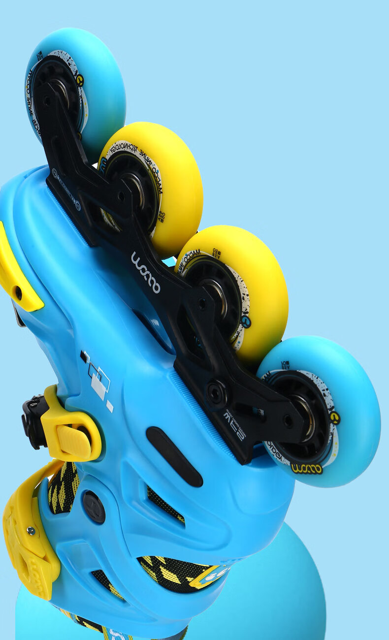 Migao Roller Skates for Children, High-End Inline Skates for Boys And Girls, Beginner Lockable Wheels Ice Skates Complete Set SC6 Pink L 18