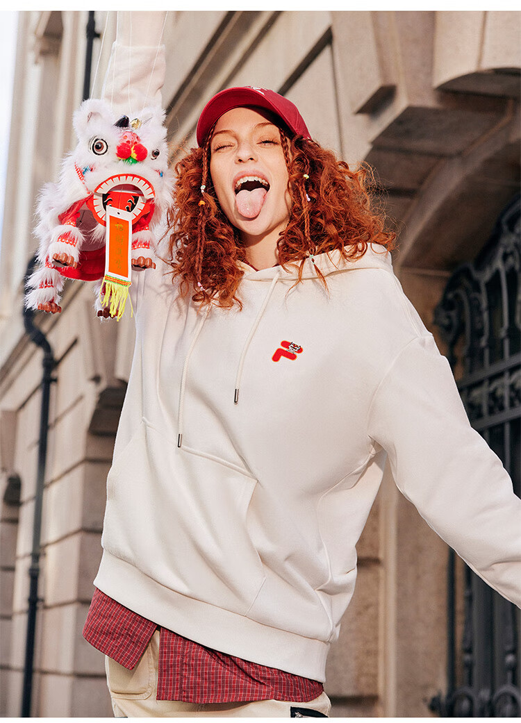 FILA FUSION Couple's Hooded Sweatshirt, Spring Fashion Pure Cotton Knitted Top 27