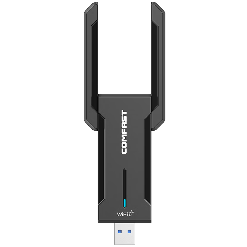 COMFAST Gigabit Driverless USB Wireless Network Adapter for Desktop Computers, AX5400M Computer Host Laptop Gaming Network 5G External Wireless WiFi6 Receiver CF-972AX