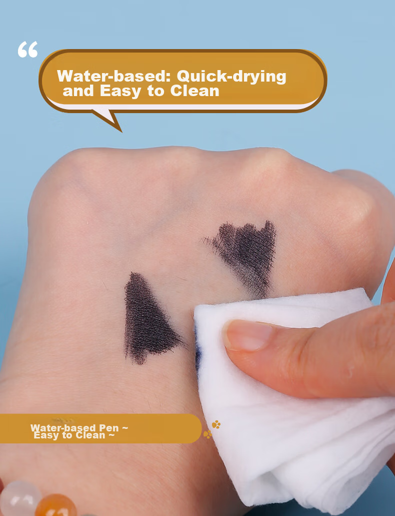 Mont Marte Dual-Tip Waterproof Quick-Drying Chalk Pen, Oil-Based Pen, Logistics Marker, Large-Tip Pen, Marker Pen, Oil-Based Black ATOD-CM1206 Sketching Marker, Drawing Marker 9
