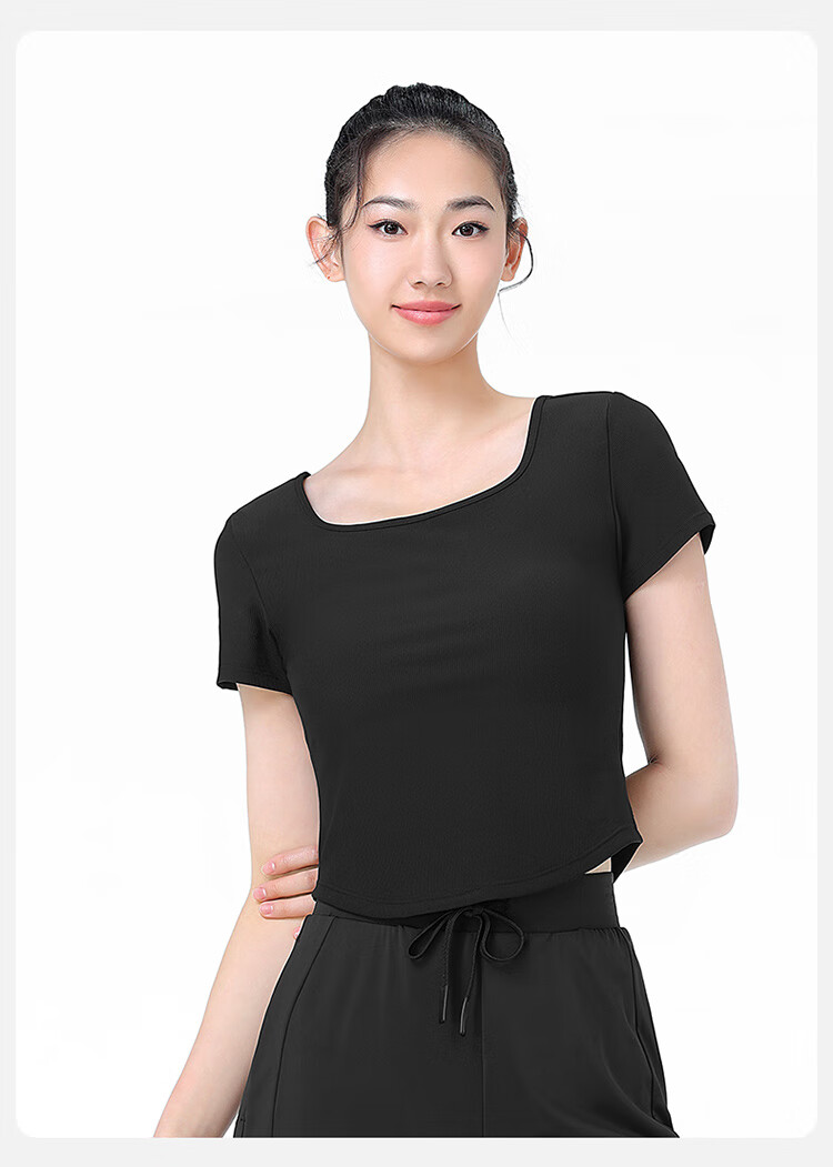 CAMEL Women's Yoga Top, Short-Sleeved, Breathable, Quick-Drying Running Shirt, Fitness Wear, Lightweight Sports T-Shirt Y24BAT6009 22