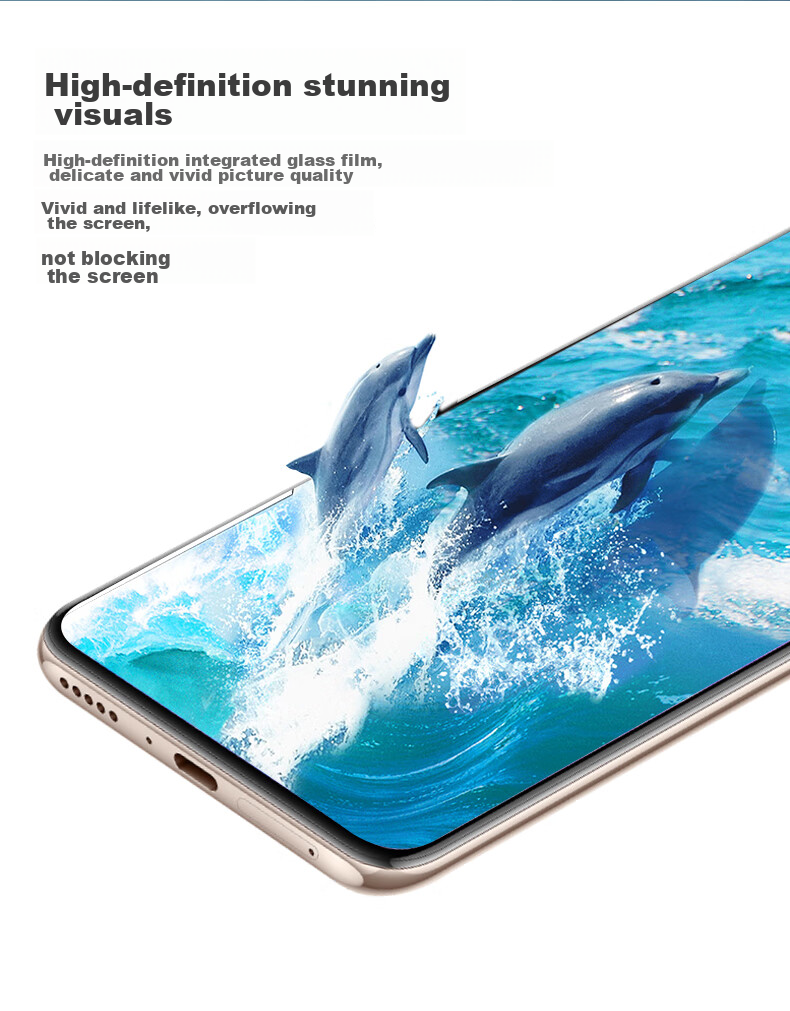 Fly Planet [2-Pack] Tempered Glass Screen Protector for Huawei Enjoy 90 / Enjoy 90 Plus - HD Anti-Fingerprint, Drop Protection, Dust-Free Installation Box 5