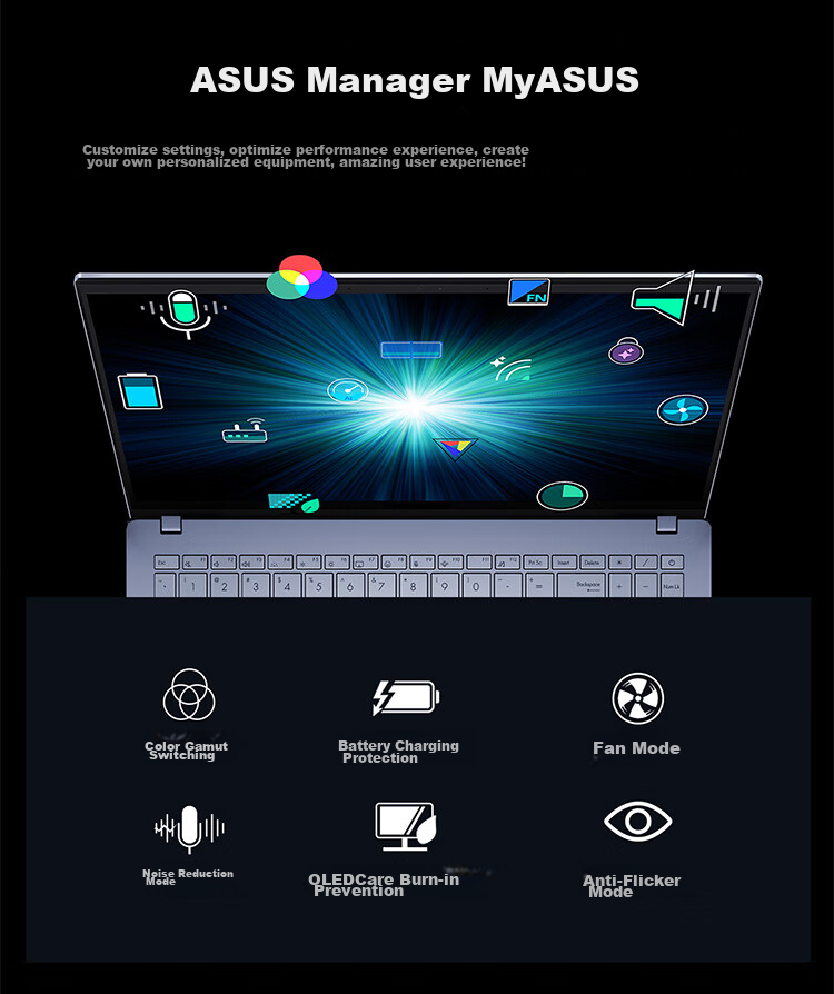 ASUS Wufei Pro15 Core Edition, Subsidy 15%, Ultra7 2.8K OLED High-Performance AI Ultra-Thin Laptop (32GB 1TB) 30