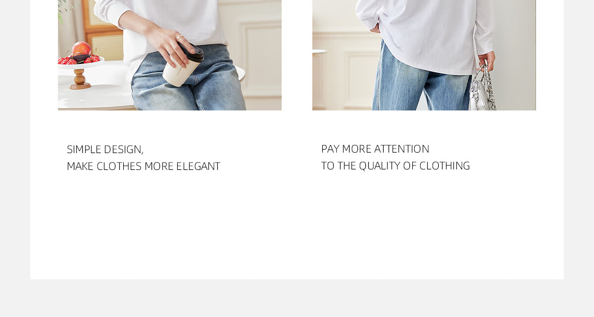 PinCai Long-Sleeve T-Shirt for Women, Classic Loose-Fit Base Layer, Stylish Niche Top for Inner Wear P12KE1855 7