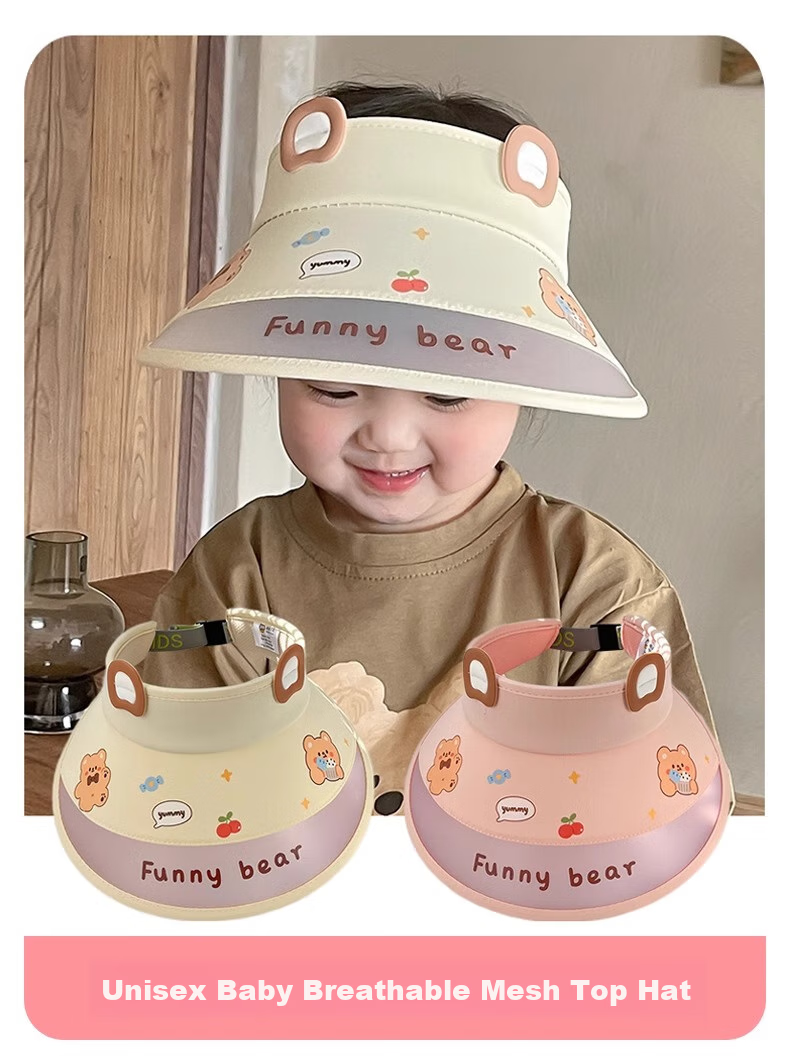 Ousen Children's Sun Protection Hat, New Summer Style Baby Sun Visor Cap, Little Girl UV Protection Wide Brim Hat, Girls' Visor Cap 14