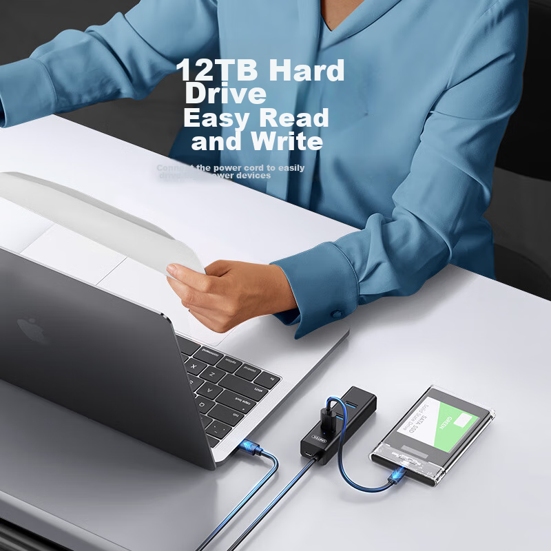 USB-хаб UNITEK Y-3089ABK, 4 порта USB 3.0, кабель 1.2 м, черный