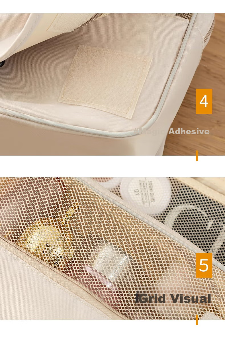 Jinghuisichuang Toiletry Bag, Travel Makeup Organizer, Wet And Dry Separation, Large Capacity, Hanging-Ready, Black 12