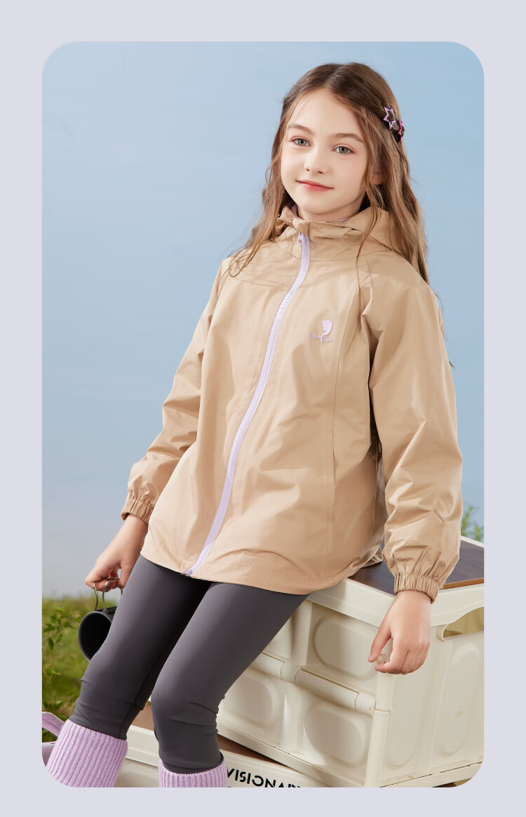 Disney Girls' Windbreaker Jacket, Autumn And Winter Children's Outdoor Windproof Coat, Detachable Three-In for Older Kids, 84050 Navy Blue, Size 130 13