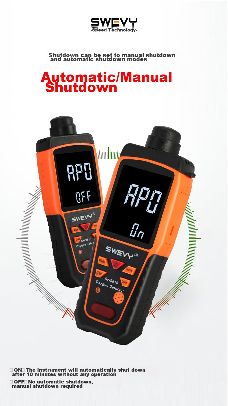 Suwei Carbon Dioxide Detector, CO2 Concentration Monitor, Portable CO2 Detection Instrument SW9200 9