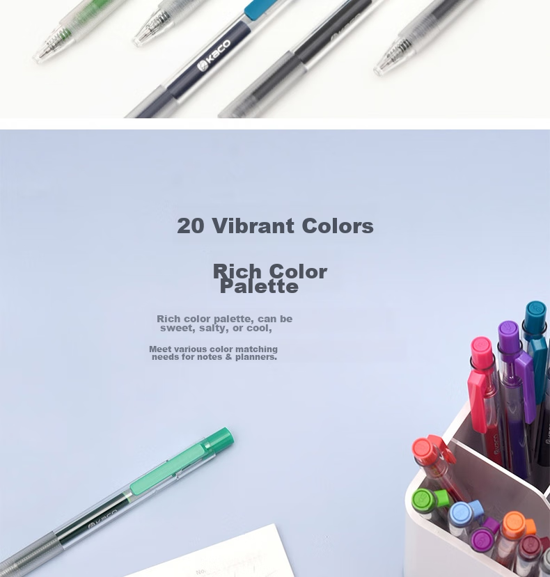 KACO Red Pen, 0.5mm, Red Gel Pen, Semi-Needle Tube, Retractable, for Teachers' Grading And Homework Correction, Carbon Ink Pen, Student Use, Water-Based Pen, Red, 1 Pen/pack, K5 4