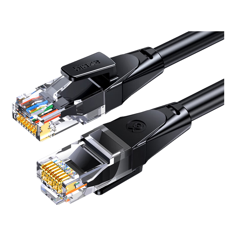 BIAZE CAT6A Ethernet Cable, 1 Meter, 10 Gigabit And 100 Gigabit Network Connection Cable, Unshielded 8-Core Twisted Pair Patch Cord for Engineering, Home, Computer, Broadband, Surveillance