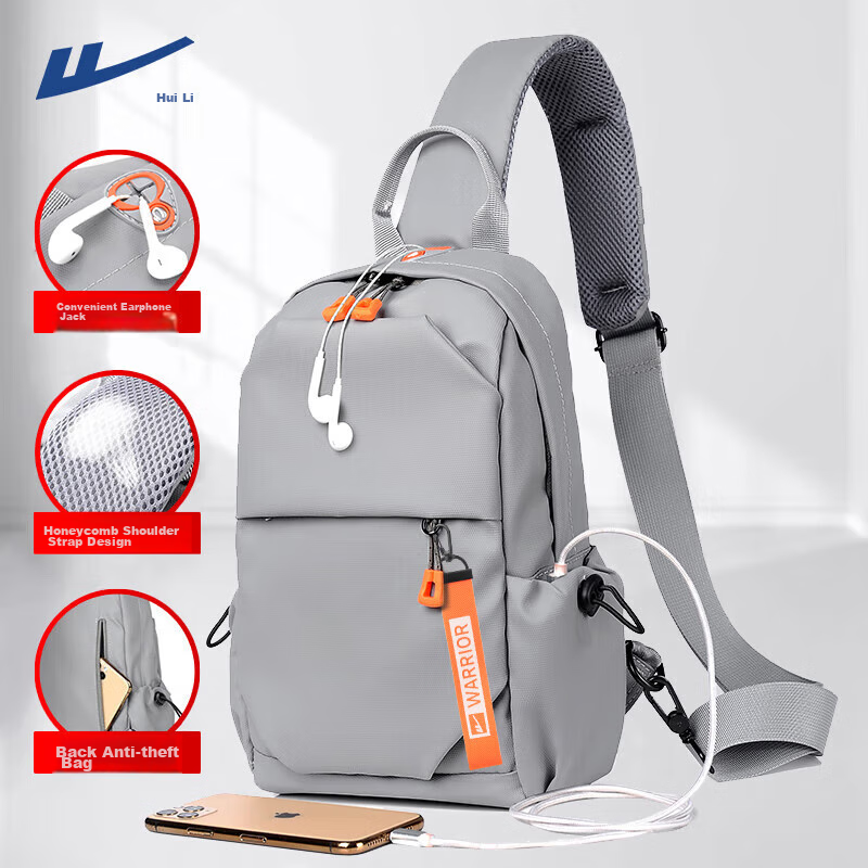 Warrior Crossbody Bag for Men, 2026 New Large Capacity Chest Pack, Fashionable Commuter Travel Bag, Shoulder Bag for Sports And Wome
