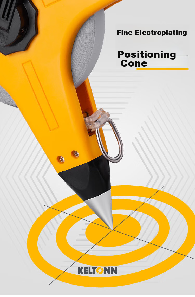 KELTONN Steel Tape Measure, 100 Meters, Handheld And Stand-Up Cross-Shaped Long Tape Measure, Engineering Ruler, Measuring Tape, Meter Ruler, Renovation Measurement Ruler 6