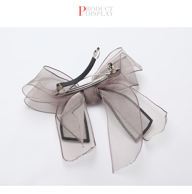 CHIMERA Korean Organza Bow Hair Clip, Ponytail Barrette, Half-Up Hairpin, Hair Accessory for Women, Mid-Autumn Festival Gift 17