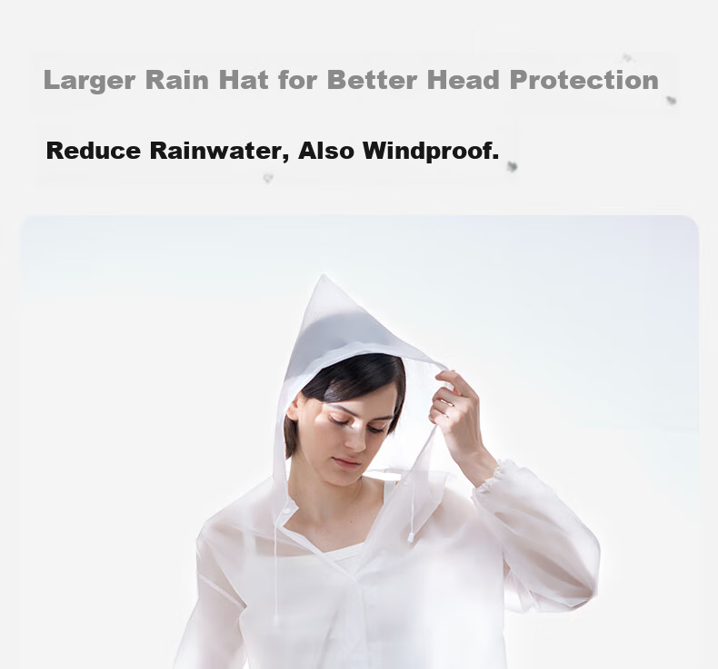 Briars Disposable Raincoat for Adults, Thickened, for Hiking, Marathon, Rafting, Long Style, Full-Body Protection against Heavy Rain, Outdoor Travel, Beige 9