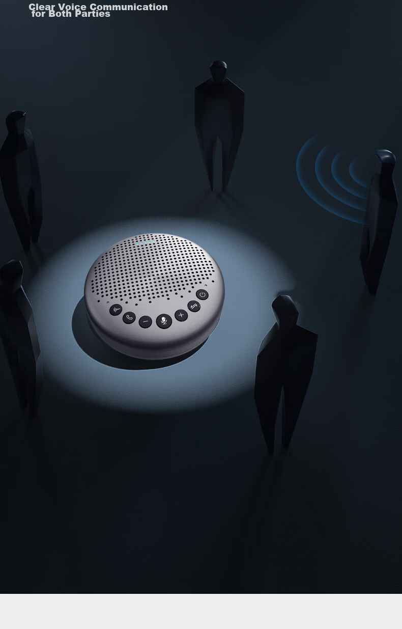 Deli Conference Microphone, Plug-And USB Connection AI Smart Noise Reduction Desktop Microphone, 5-Meter Pickup Range, Small Portable Video Conference Omnidirectional Microphone MN108 11