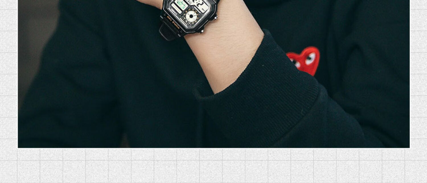 Casio Watch, Men's Retro Small Square Waterproof Sports Digital Watch for Students And Both Sexes, Japanese And Korean Gift, AE-1200WH 14