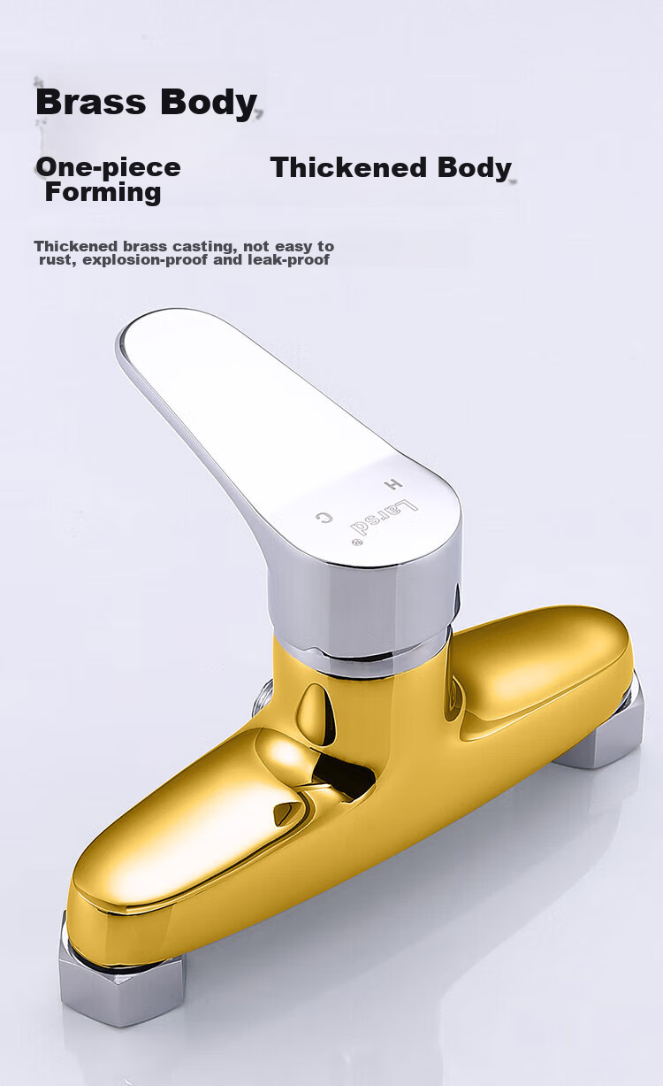 Larsd Shower Mixing Valve, Shower Faucet, Mixer Valve, Copper Body, Bathroom Hot And Cold Shower Switch, LD5203 4