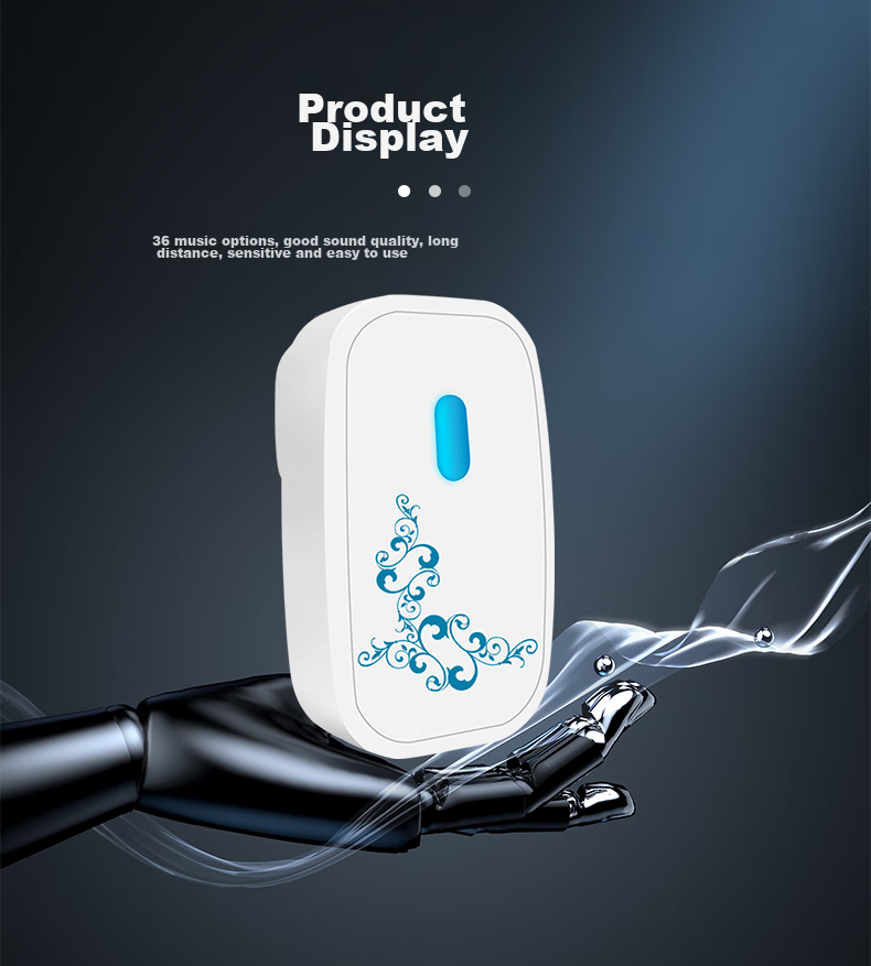 LFang A280 Wireless Doorbell for Home Use, Smart Electronic Doorbell for Elderly Call Butto 9