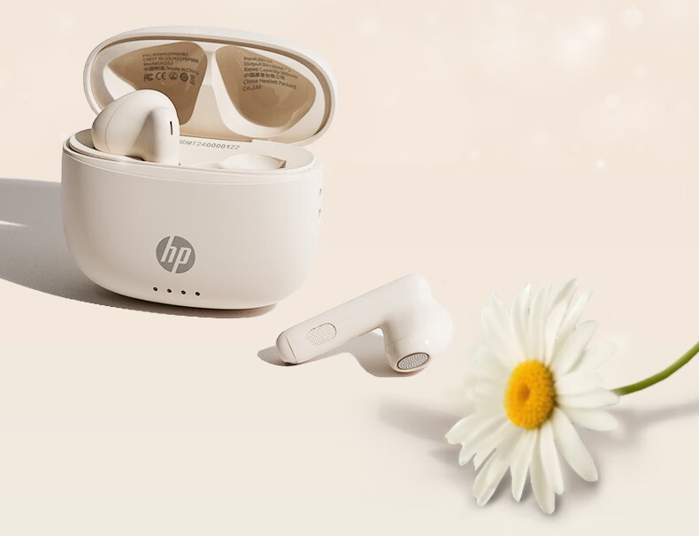 HP H10J True Wireless Bluetooth 5.4 ENC Calling Noise Reduction Semi-In Compact Music Earphones Compatible with Apple Huawei Xiaomi Phones for Gaming Entertainment And Office Use Sunset Orange 28