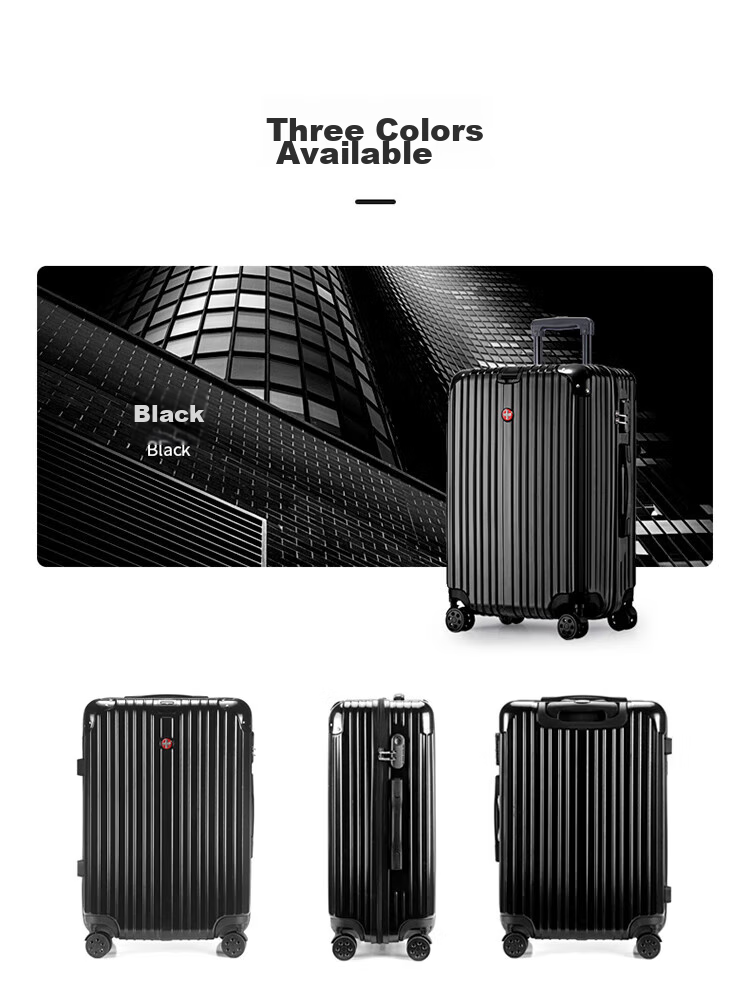 CROSSGEAR Swiss Army Knife Luggage, 28-Inch Large Capacity Suitcase, Password Lock Suitcase, Travel Case, Student Leather Suitcase for Men And Wome 16