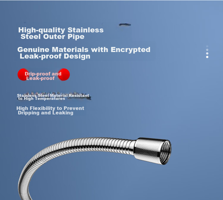 Larsd Shower Head Hose, Toilet Bidet Spray Gun, Retractable Shower Hose, 2-Meter Spring Hose LD237 4