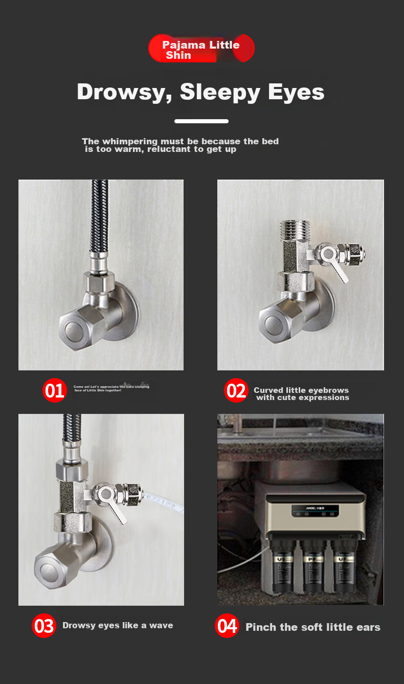 Jingwanhui Universal Water Purifier Accessories, Integrated Inlet Tee Fitting, 4 Points to 3 Points PE Pipe, One-Piece Tee for Water Purification Equipment Faucet, W872 11