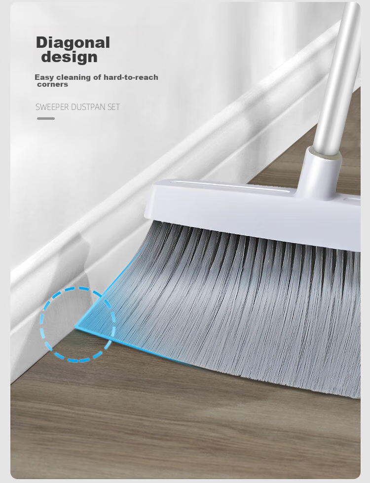 EAST Broom And Dustpan Set, Household Metal Broom And Dustpan Combo, Windproof Comb-Shaped Dustpa 9