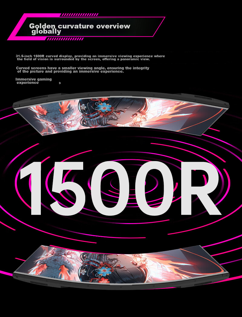 KTC 34-Inch Ultra-Wide 180Hz Curved Ultrawide Screen, 99% SRGB, Compatible with Switch 2 External, Height Adjustable Wall-Mounted Gaming Monitor, H34S17-2 6